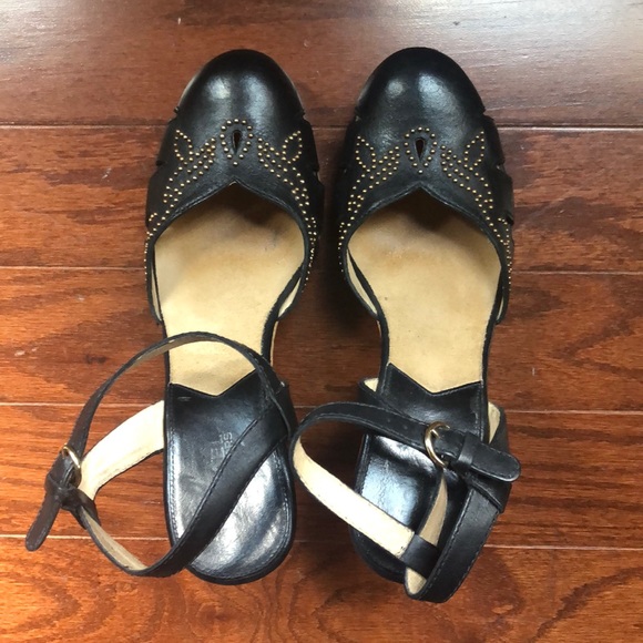 Michael Kors Leather Beaded Wooden Heels size 8.5 - Picture 8 of 12